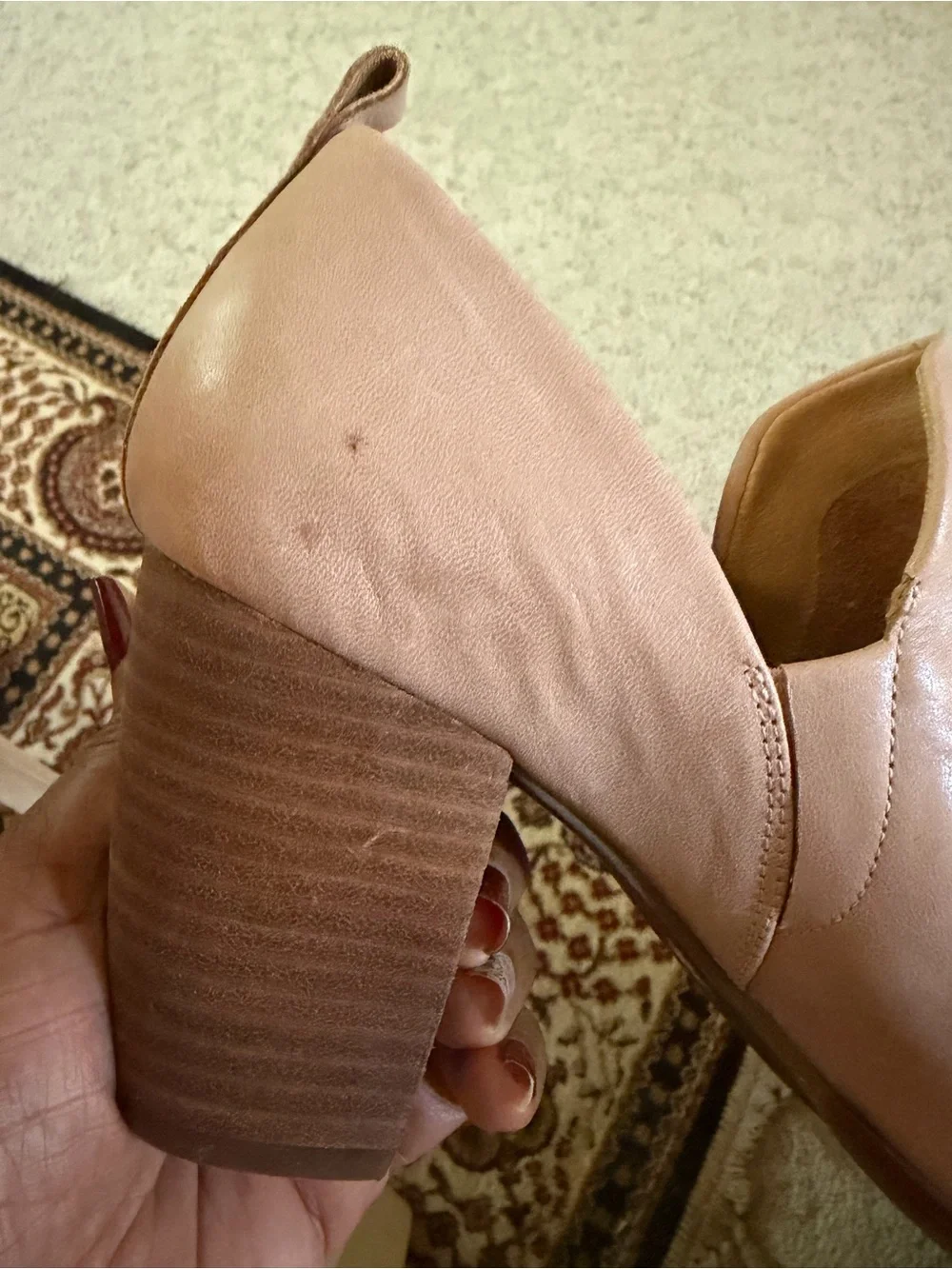 NWT Lucky Brand Leather Peep Toe Bootie Sz 8.5 - Picture 7 of 7